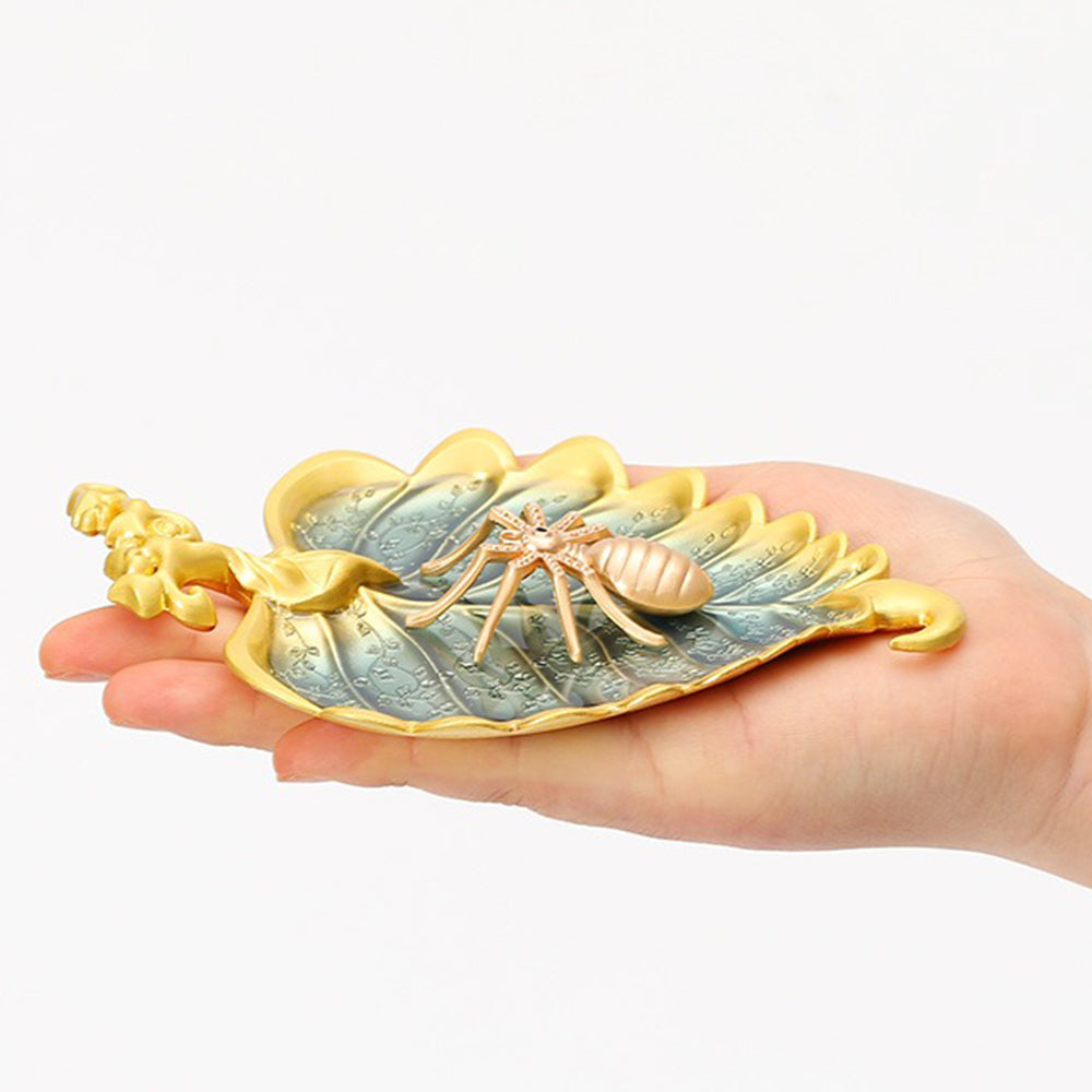 Bodhi Leaf And Spider Blessing Incense Stick Burner