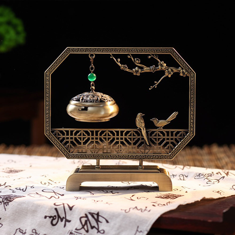 Auspicious Magpie Hanging Incense Burner