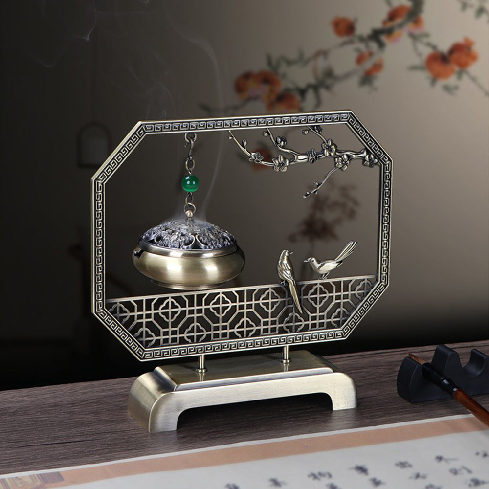 Auspicious Magpie Hanging Incense Burner