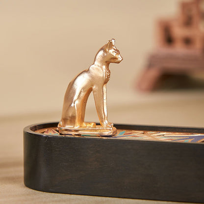 Devine Golden Gayer Anderson Cat Incense Box