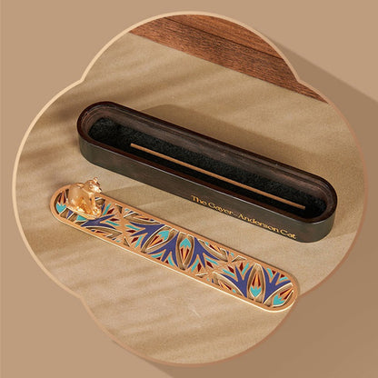 Devine Golden Gayer Anderson Cat Incense Box