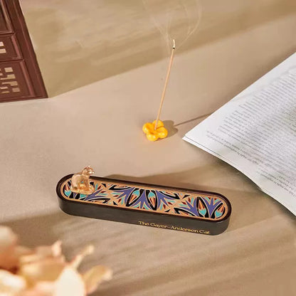 Devine Golden Gayer Anderson Cat Incense Box