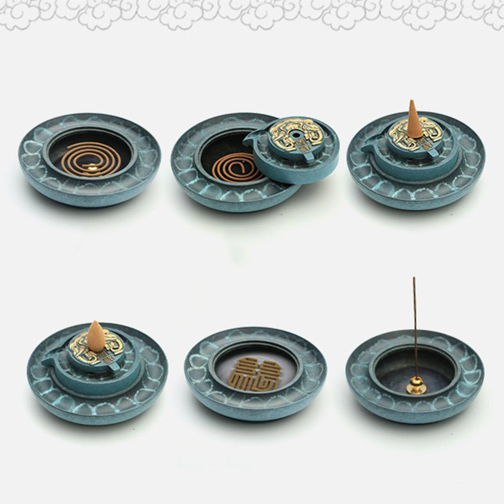 Multifunctional Brass Incense Holder