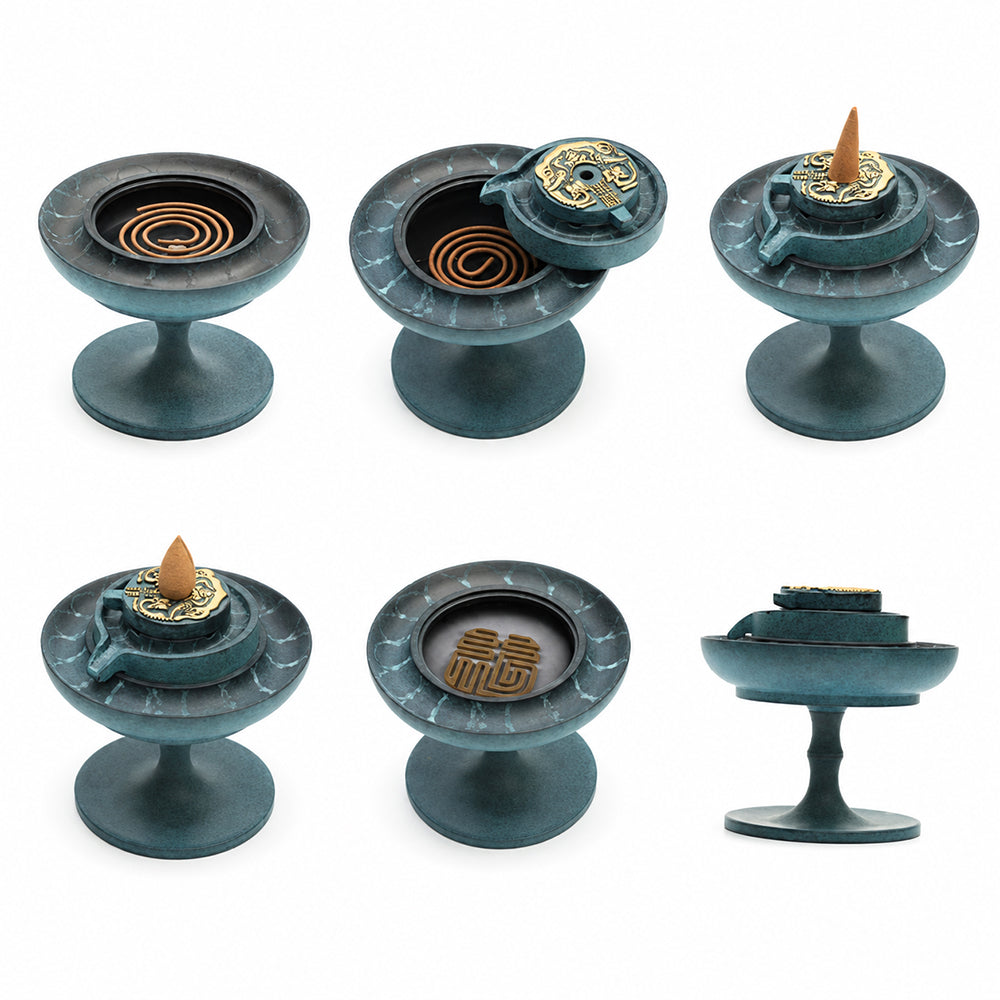 Multifunctional Brass Incense Holder