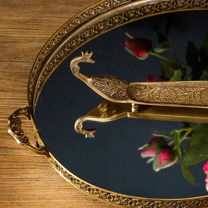 Peacock Brass Incense Holder