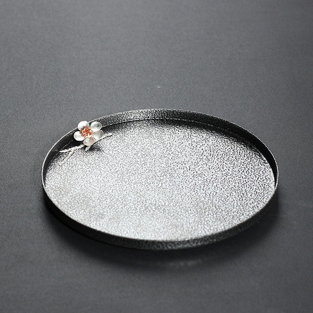 Pure Tin Stick Incense Holder With Magpie
