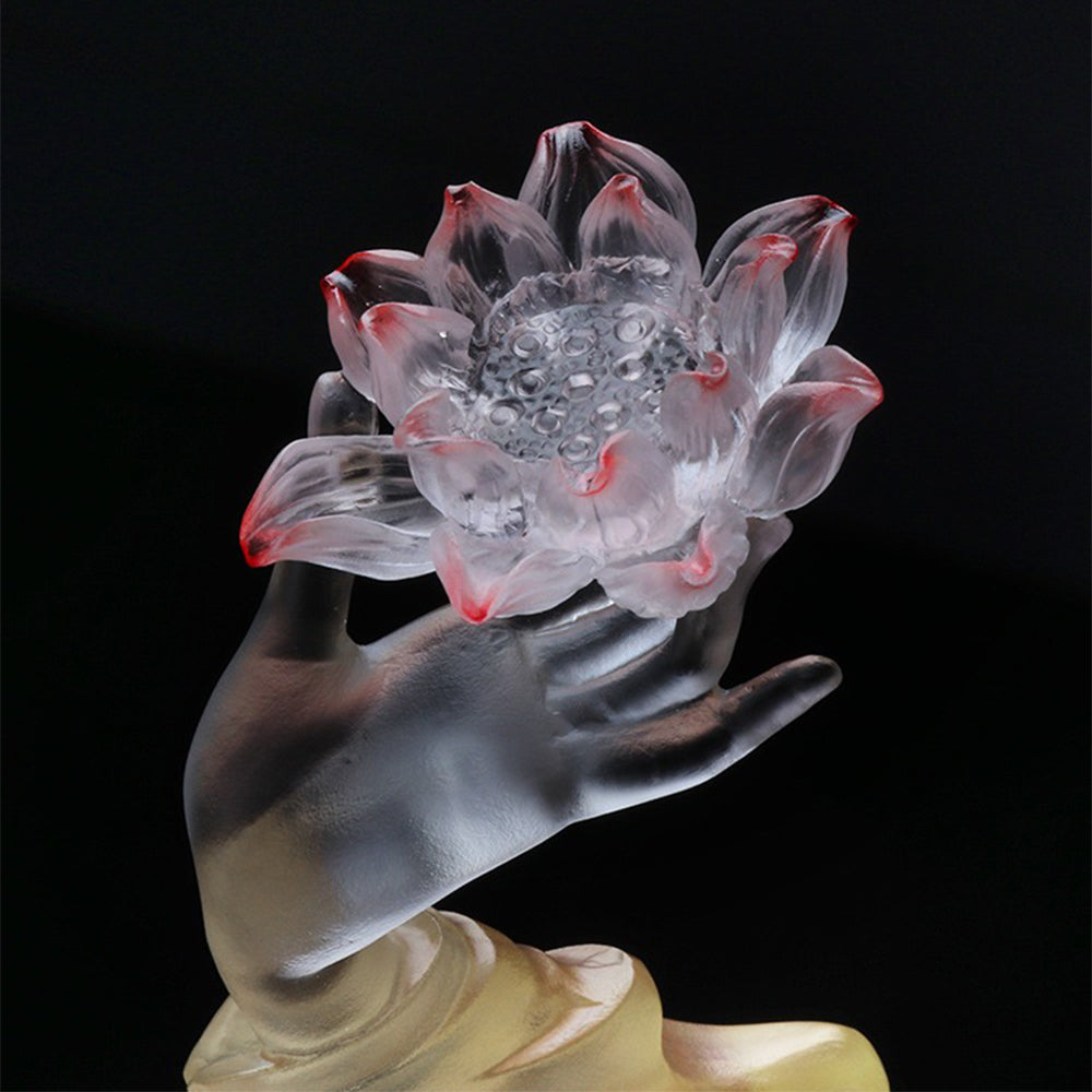 Coloured Glaze Lotus Stick Incense Holder