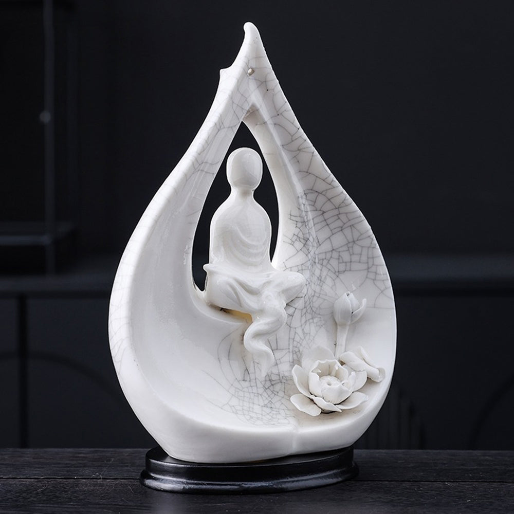 Buddha Lotus Ceramic Incense Holder