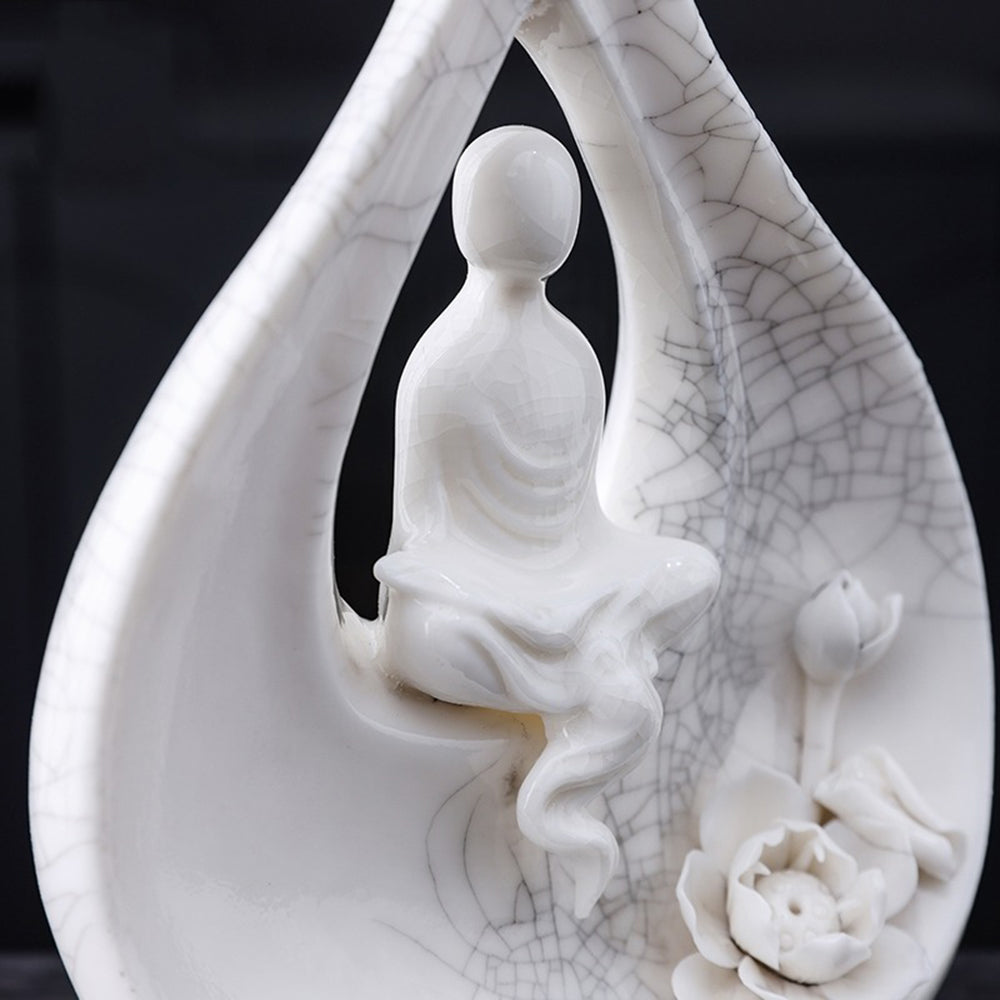 Buddha Lotus Ceramic Incense Holder
