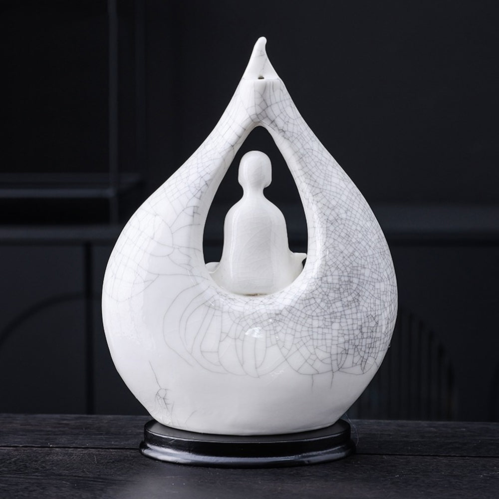 Buddha Lotus Ceramic Incense Holder