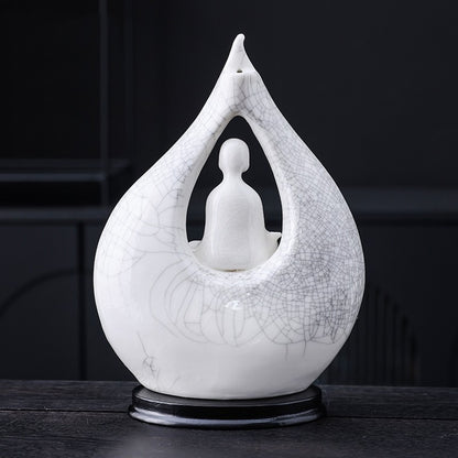 Buddha Lotus Ceramic Incense Holder