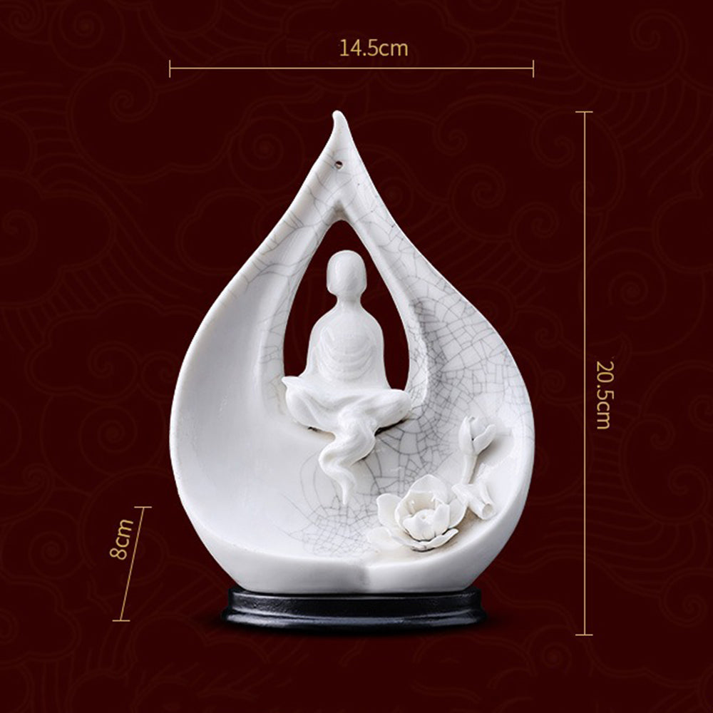 Buddha Lotus Ceramic Incense Holder