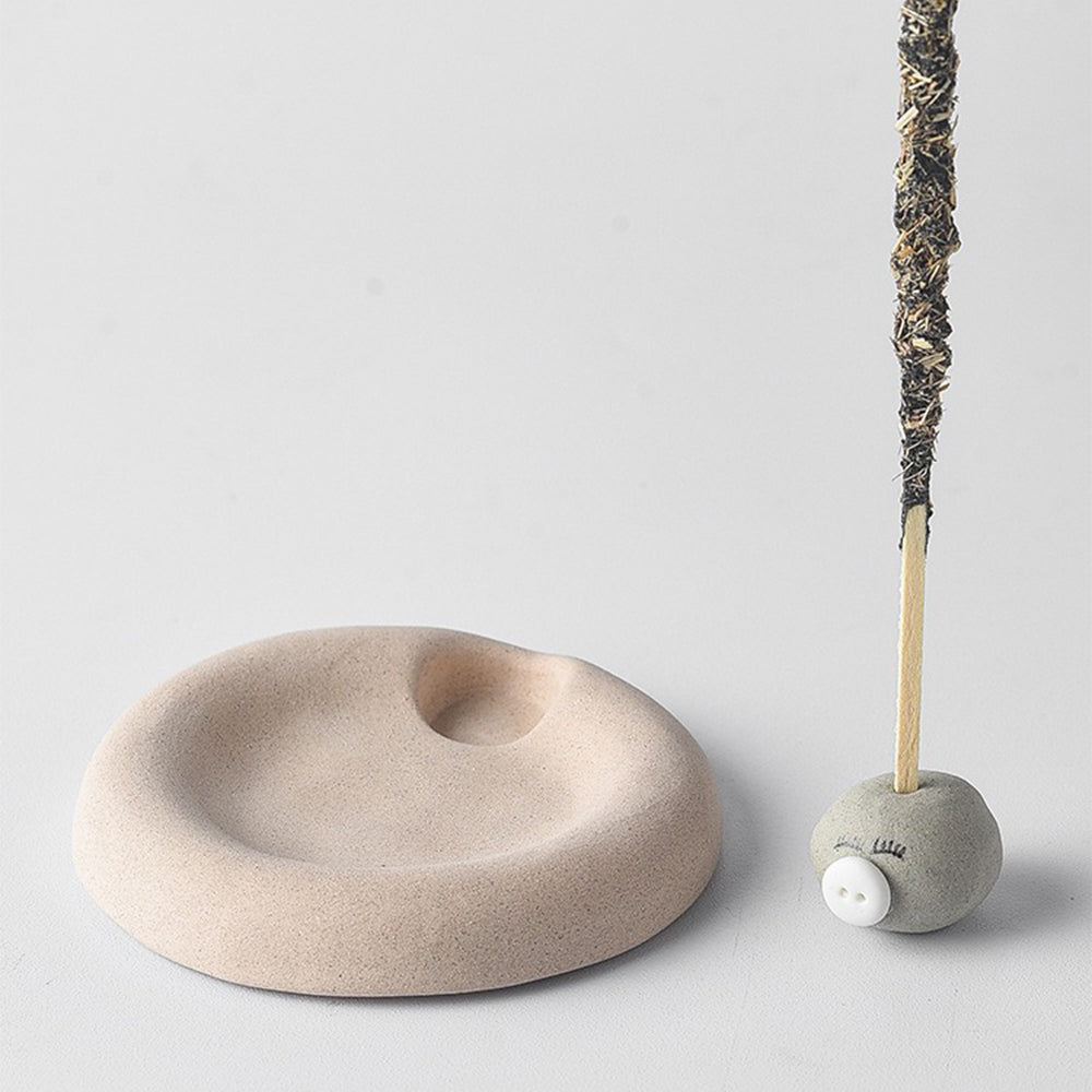 Cute Piggy Clay Incense Holder
