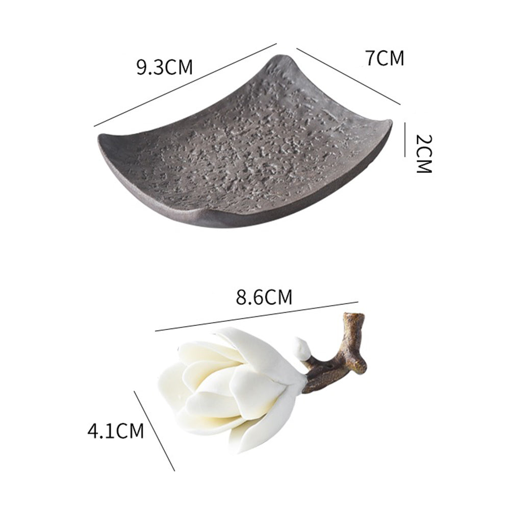 Magnolia Blossom Clay Incense Holder