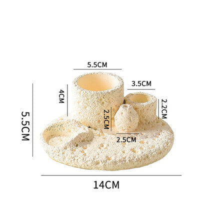 Multifunctional Clay Incense Holder