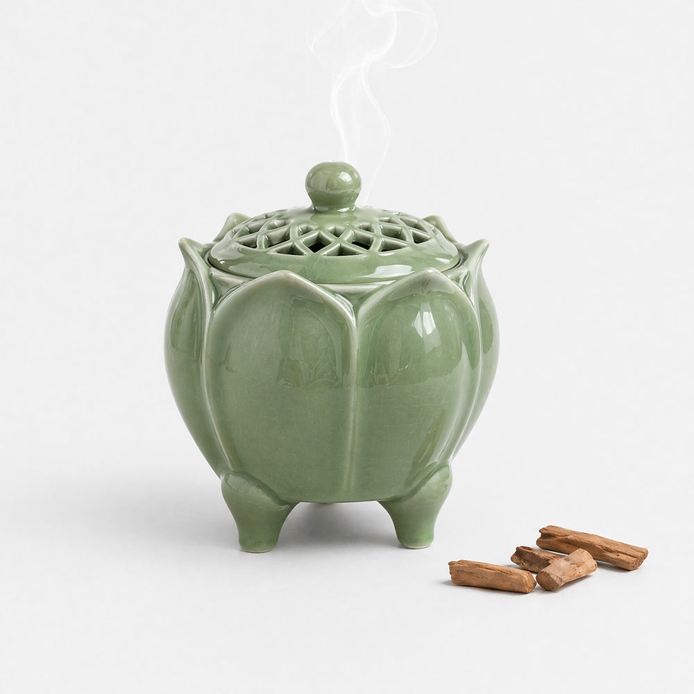 Lotus Ceramic Electric Incense Burner