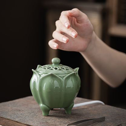 Lotus Ceramic Electric Incense Burner
