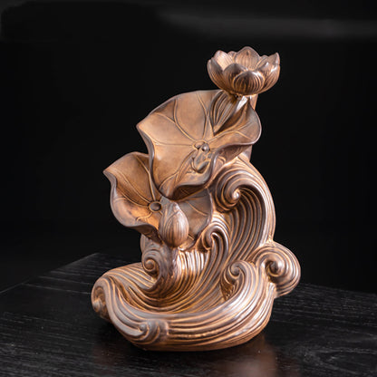 Ceramic Bamboo Waterfall Incense Burner
