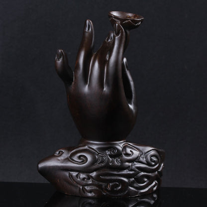 Ebony Buddha Hand Waterfall Burner
