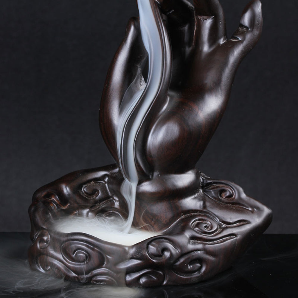 Ebony Buddha Hand Waterfall Burner