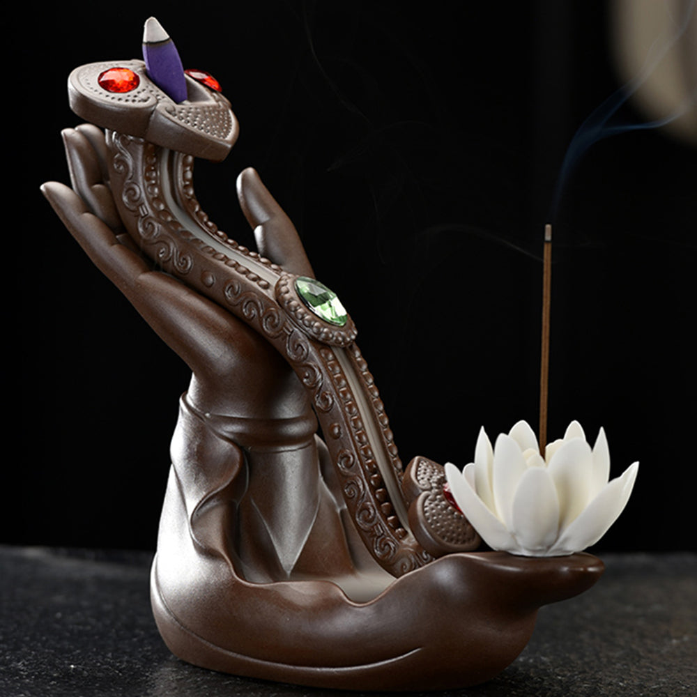 Lotus Ruyi Yixing Waterfall Burner