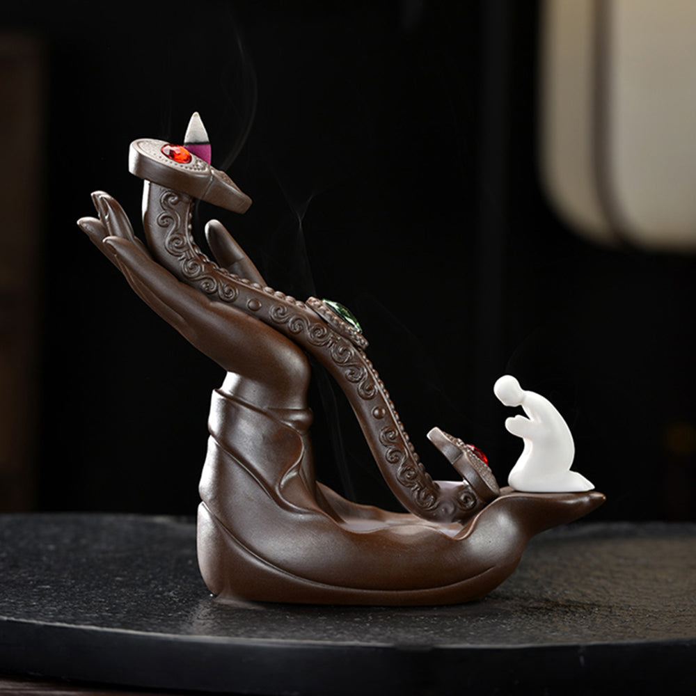 Lotus Ruyi Yixing Waterfall Burner