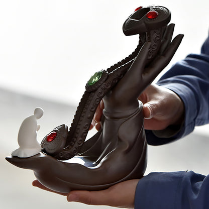 Lotus Ruyi Yixing Waterfall Burner