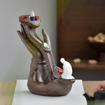 Lotus Ruyi Yixing Waterfall Burner