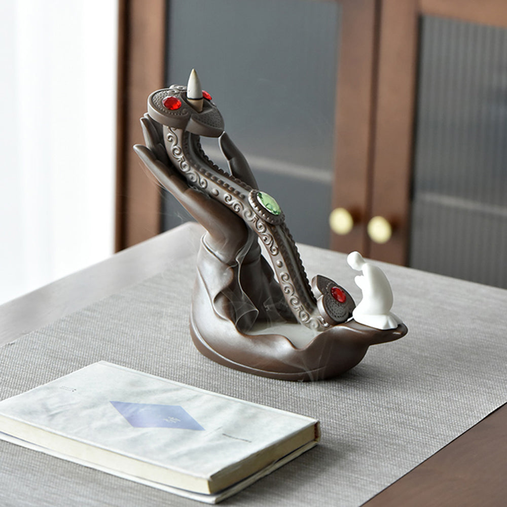 Lotus Ruyi Yixing Waterfall Burner