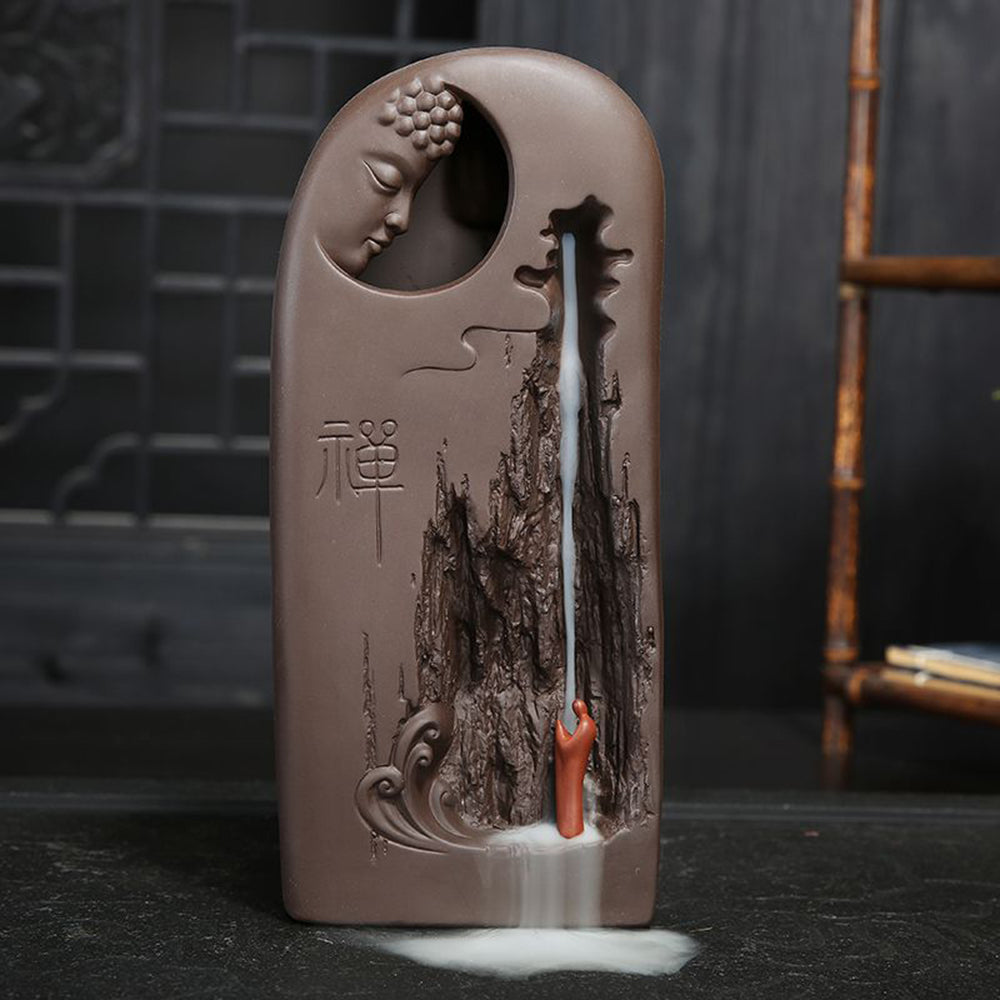 Zen Stele Buddha Yixing Waterfall Burner