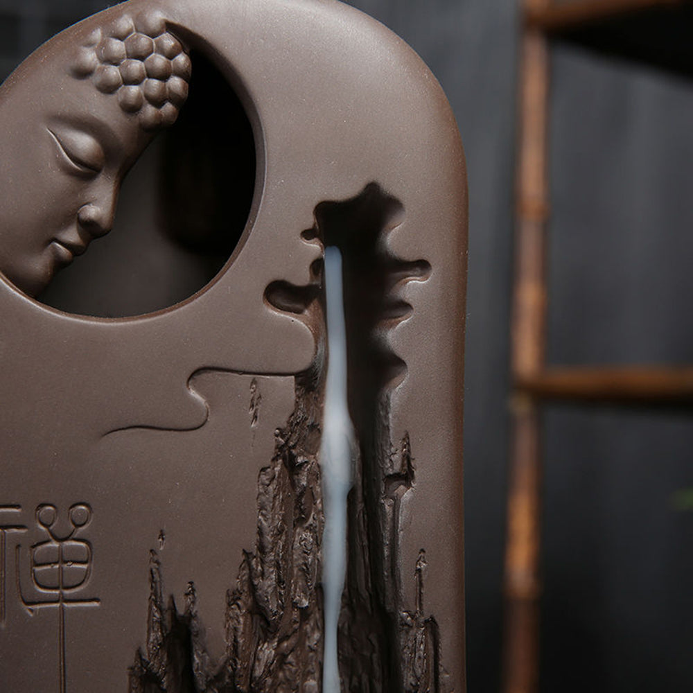 Zen Stele Buddha Yixing Waterfall Burner