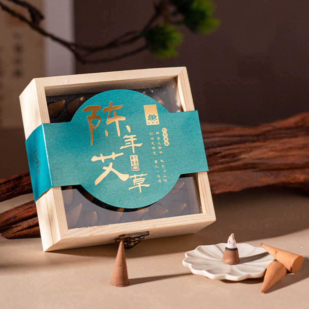Aged Mugwort Cone Incense – Lucky Incense