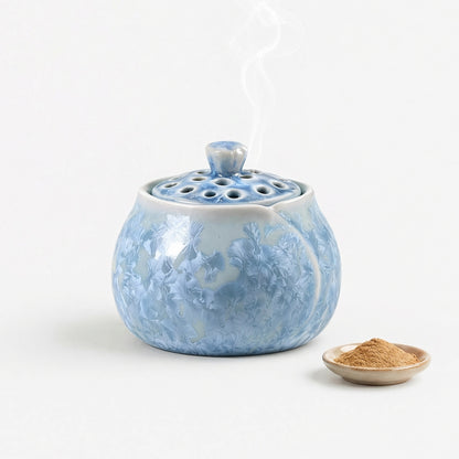 Crystal Glaze Lotus Electrical Incense Burner