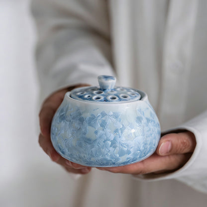 Crystal Glaze Lotus Electrical Incense Burner