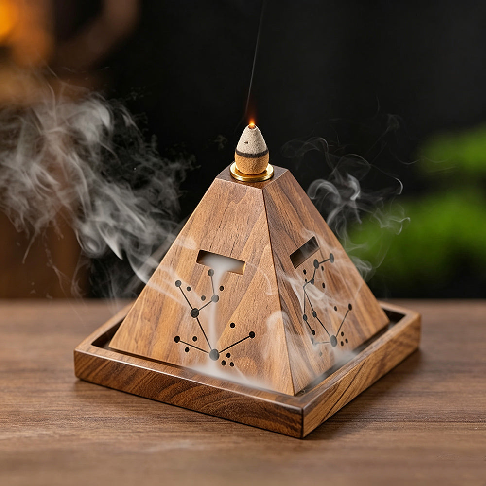 Pyramid Backflow Incense Burner