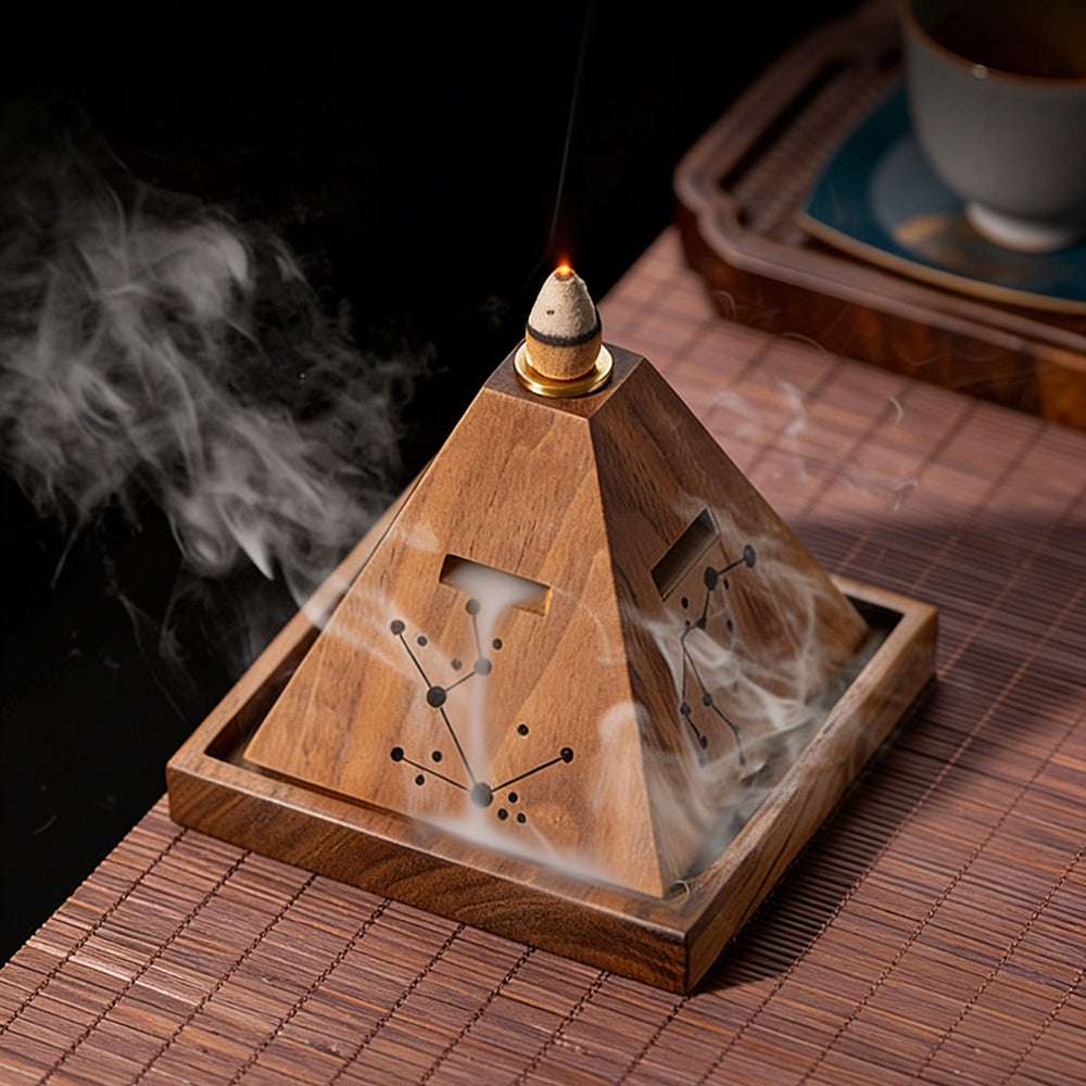 Pyramid Backflow Incense Burner