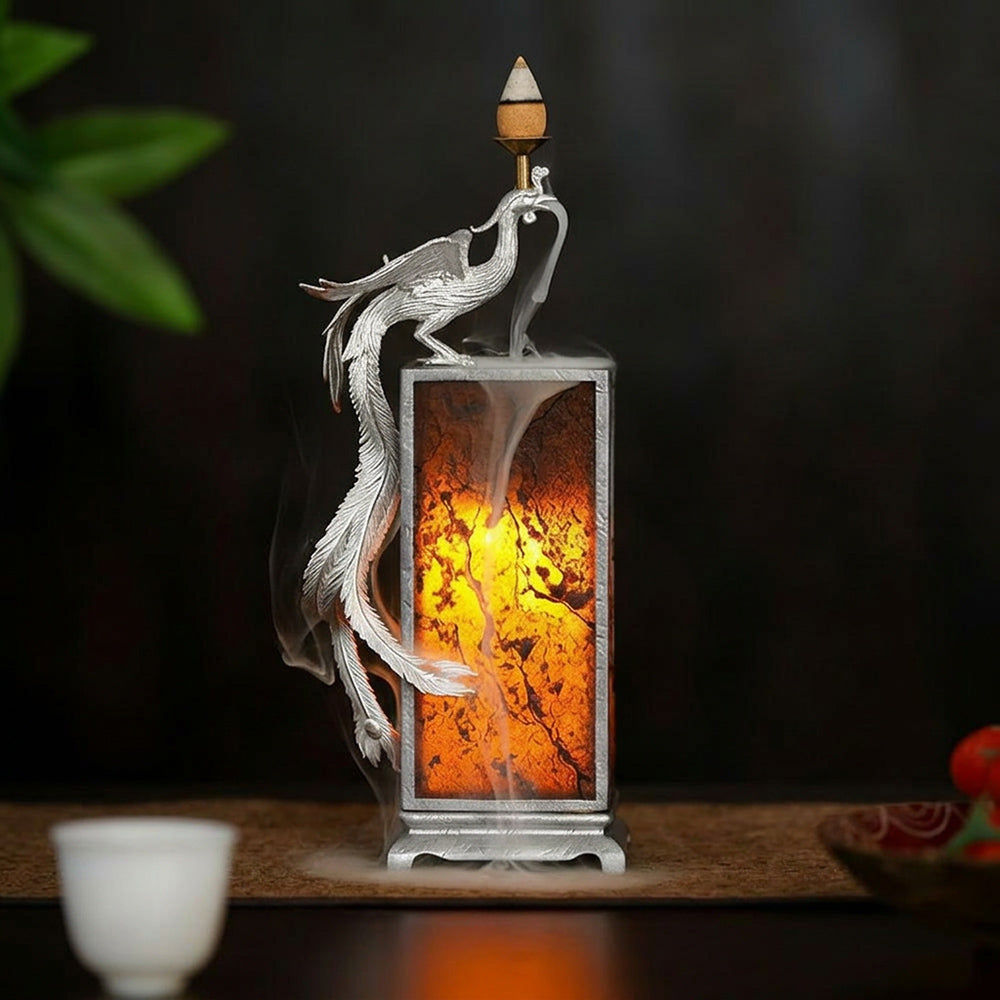 Phoenix Incense Burner with LED Light