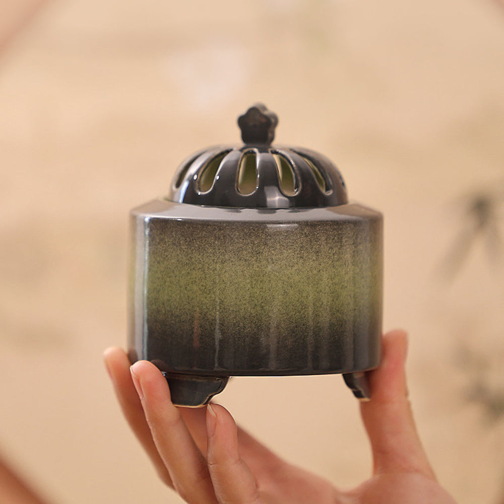 Pink Kiln-fired Ceramic Electric Incense Burner