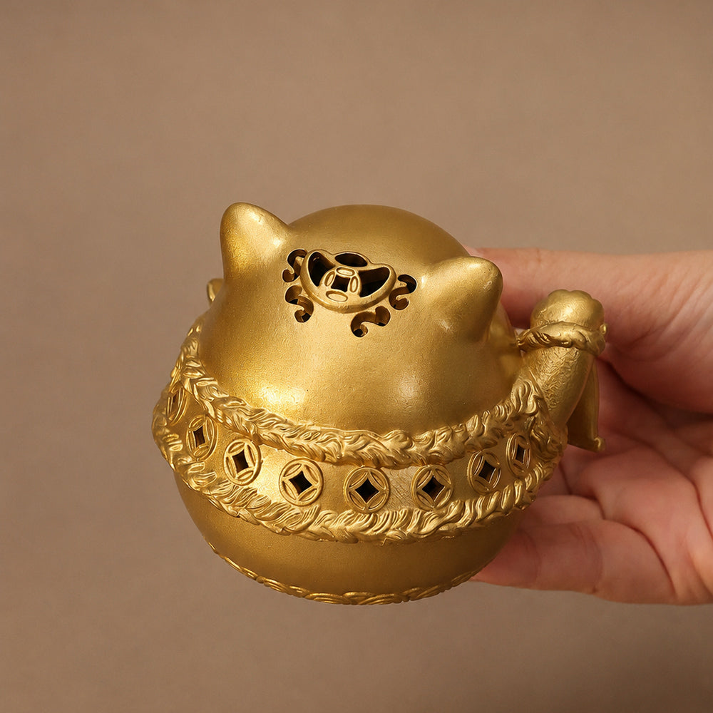Lucky Cat Incense Burner