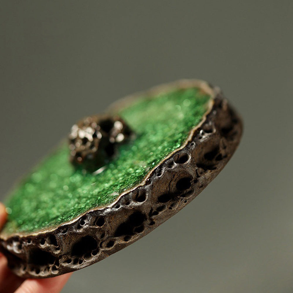 Green Glaze Incense Holder