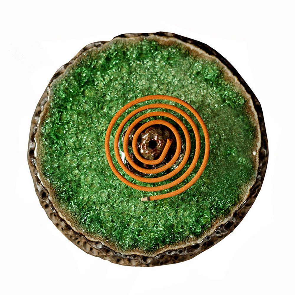 Green Glaze Incense Holder