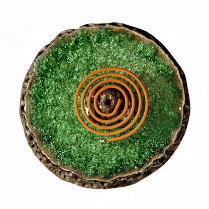 Green Glaze Incense Holder