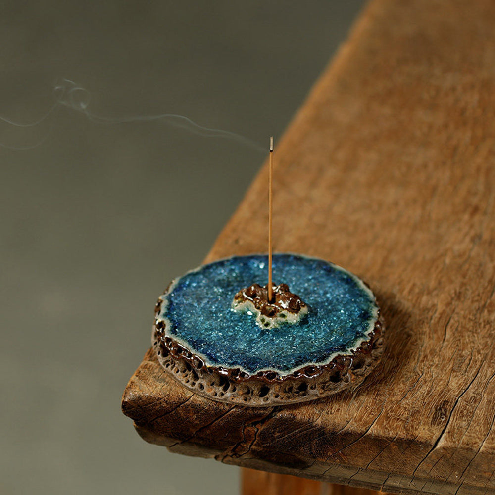 Green Glaze Incense Holder