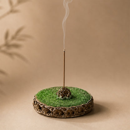 Green Glaze Incense Holder