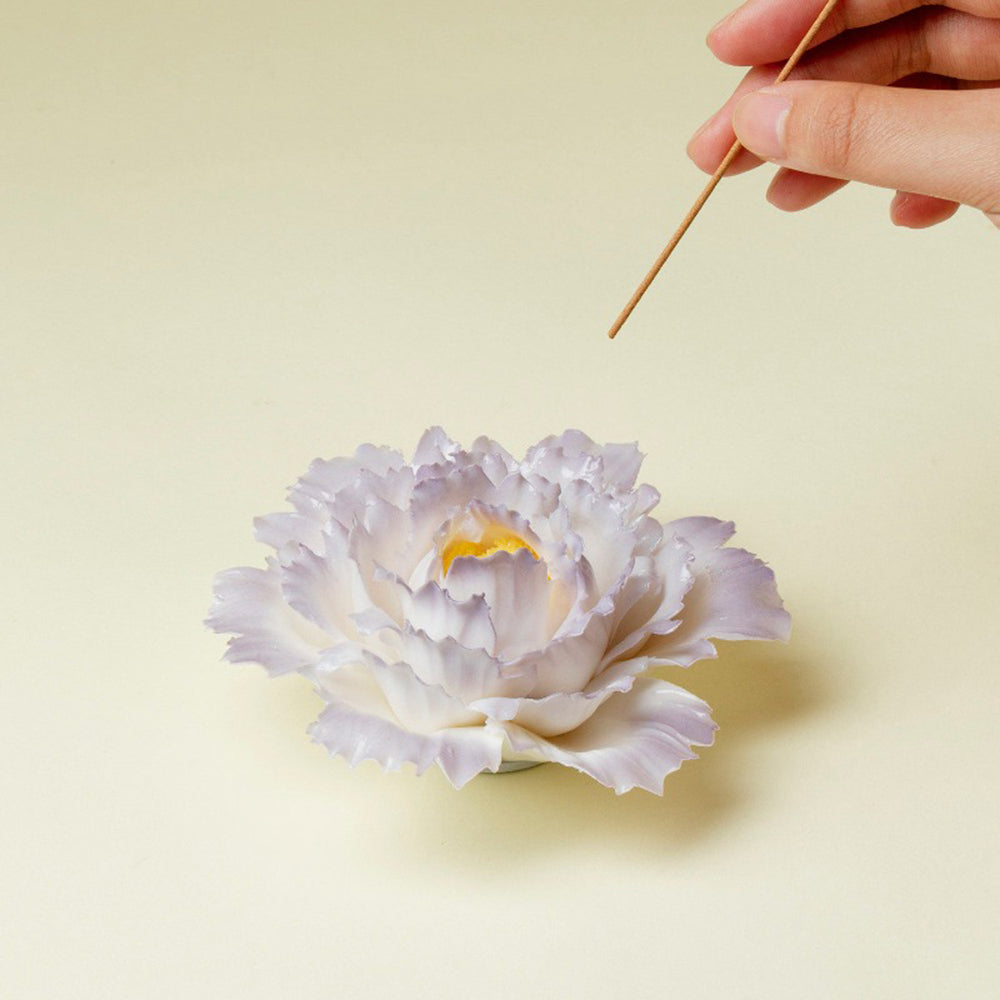 Handmade Flower Ceramic Incense Holder
