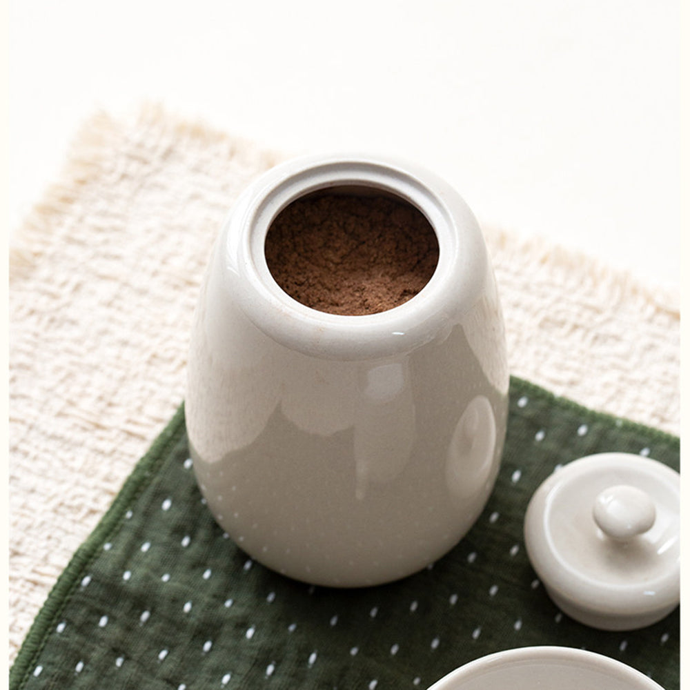 Ivory Ceramic Powder Incense Burner Kit