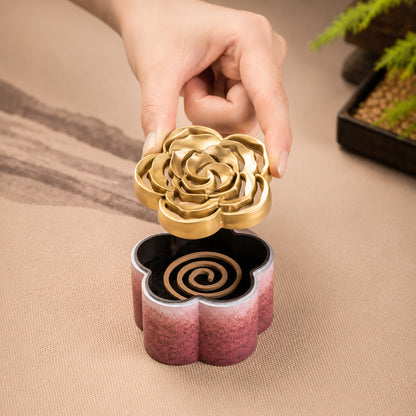 Plum Blossom Brass Incense Seal Kit