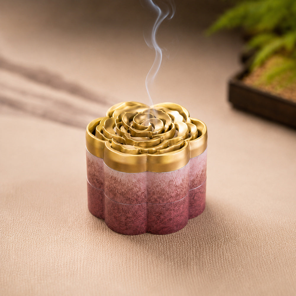 Plum Blossom Brass Incense Seal Kit
