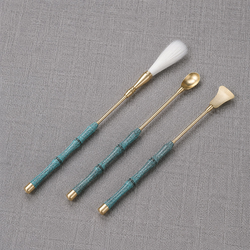 Blue Enamel Copper Incense Making Kit