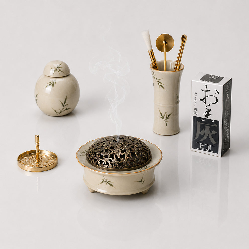 Bamboo Ceramic Handmade Incense Kit